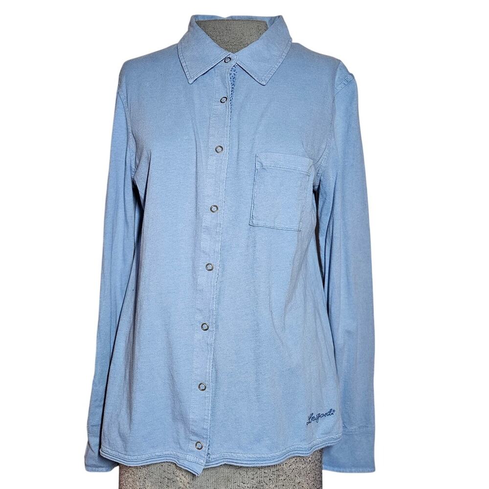 Life is Good Cotton Snap Up Size Medium
